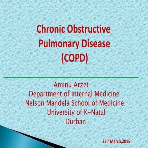 Chronic obstructive pulmonary disease by aminu arzet