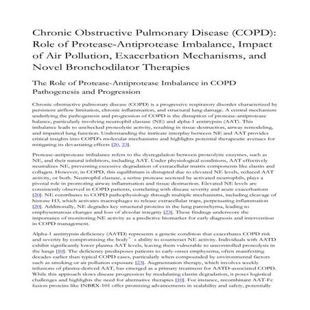Chronic Obstructive Pulmonary Disease (COPD)_ Role of Protease ...