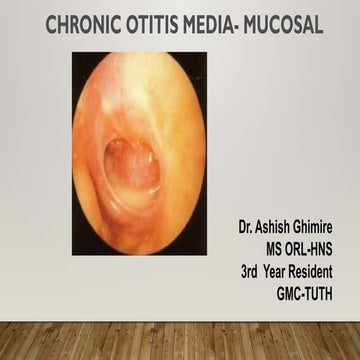 The formation and management of middle ear granulation | PPTX