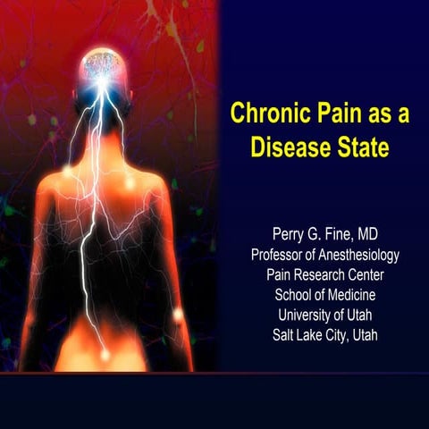 Chronic Pain as a Disease State