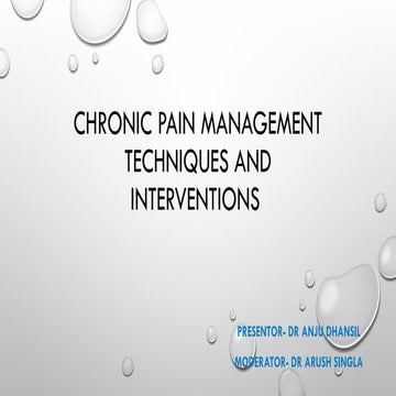 Chronic pain assessment & management | PPTX
