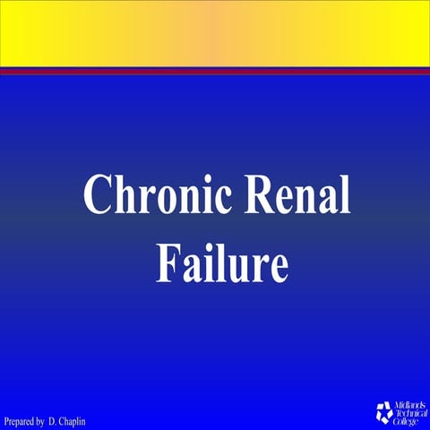 Chronic renal failure