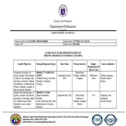 CHS_PDET ACTION PLAN.docx