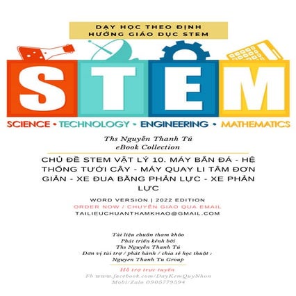 CHỦ ĐỀ STEM VẬT LÝ 10. MÁY BẮN ĐÁ - HỆ THỐNG TƯỚI CÂY - MÁY QUAY LI TÂM ĐƠN G...