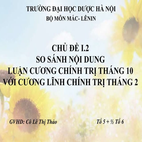 so sánh cương lĩnh chính trị tháng 2 với luận cương chính trị tháng 10
