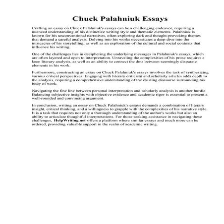 Chuck Palahniuk Essays.pdf