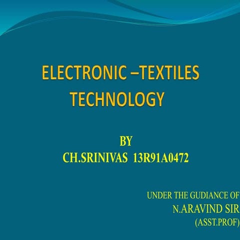 E-Textiles