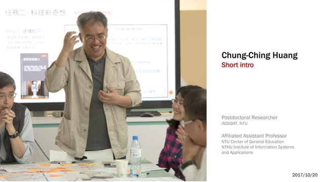 Short intro: Chung-Ching Huang
