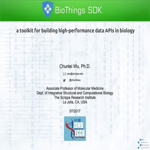 BioThings SDK: a toolkit for building high-performance data APIs in biology