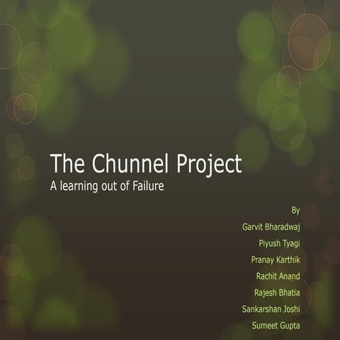 Chunnel ppt