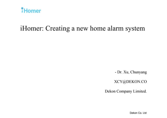 Chunyang Xu, Dekon Company Ltd
