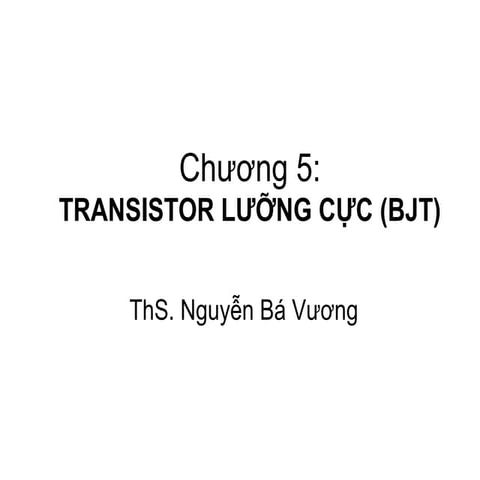 Chuong 05 transistor bjt