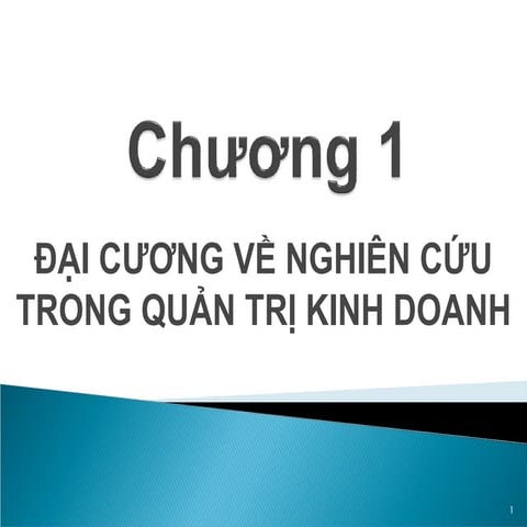 Business Research Method 1