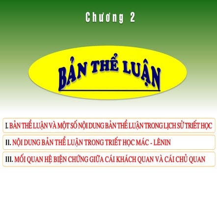 Chuong 2: ban the luan va mot so noi dun