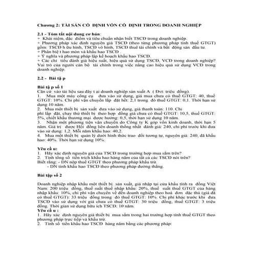 Chuong 2 tscd | DOC