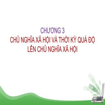 Slide chủ nghĩa xã hội khoa học chương 3