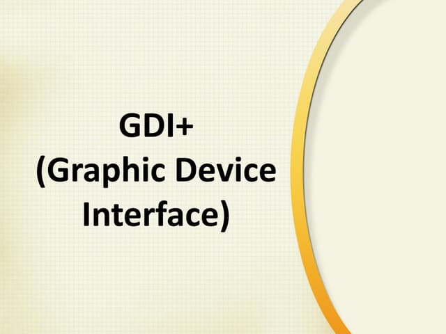 Giáo trình lập trình GDI+