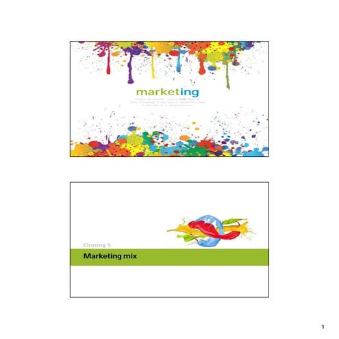 Chương 5 Marketing Căn bản (Thầy Chiến FTU)