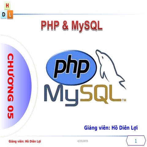 Chương 5: PHP&MYSQL | PPTX