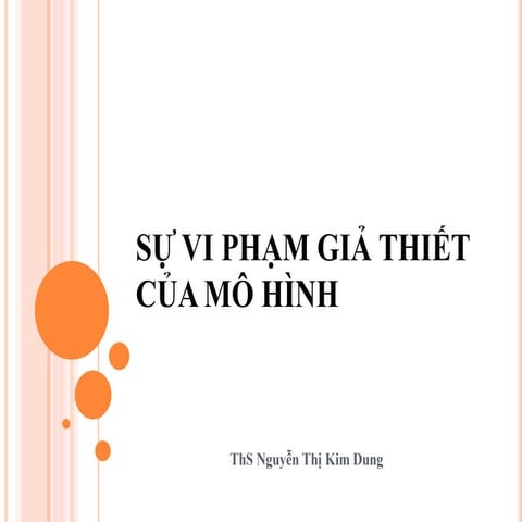 sự vi phạm giả thiết của mô hình