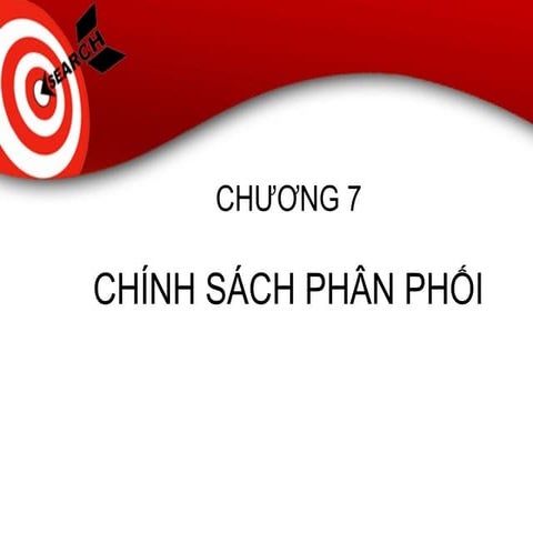 Chuong 7   chính sách phân phối. marketing căn bản