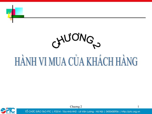 Hành vi mua của khách hàng