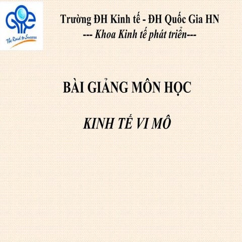 Chương 1- Cung Cầu và Giá cả