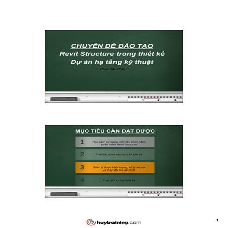 Nội dung chi tiết đào tạo Revit Cho hạ Tầng kỹ thuật