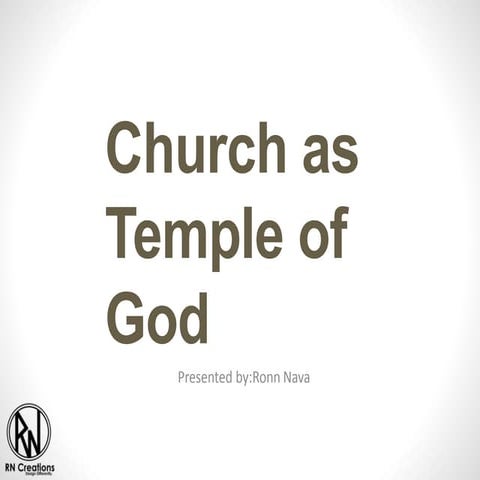 Church as Temple of God | PPTX