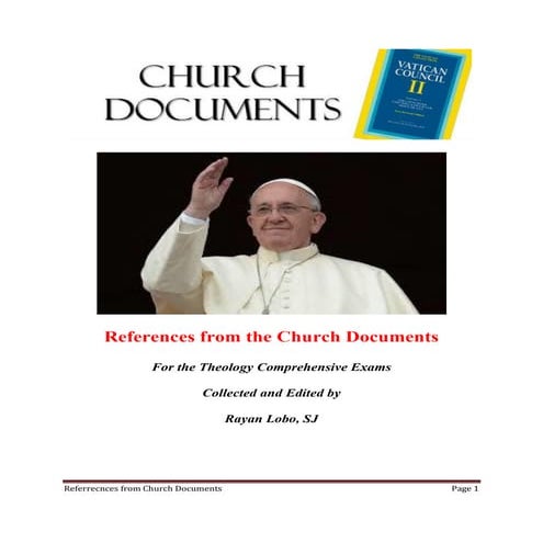 Church Documents - Rayan Lobo,SJ | PDF