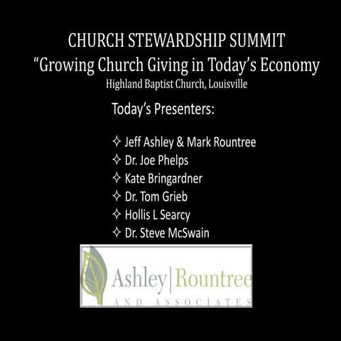 Church Stewardship Summit