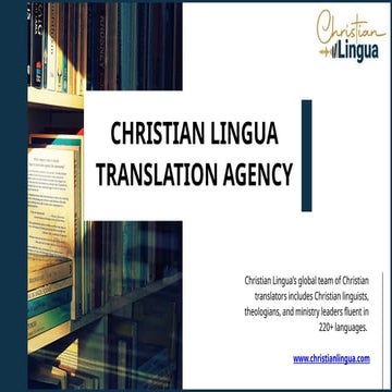 Christian Translation Ministry | PDF