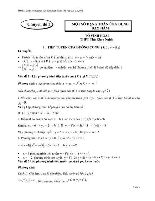 01 tiep tuyen cua do thi ham so p5_tlbg | PDF
