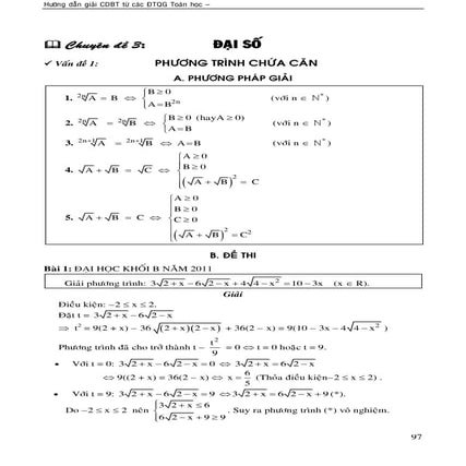 Chuyen de pt  bpt và hpt on thi dh