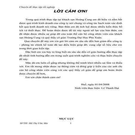 Chuyen de ve khach san