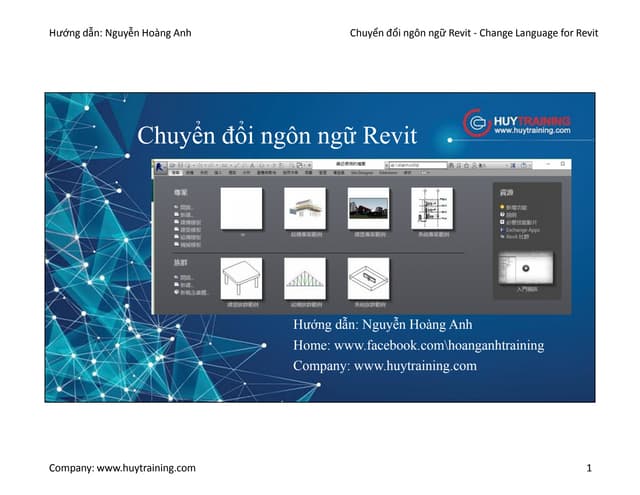 Thay đổi ngôn ngữ Revit - Change La...