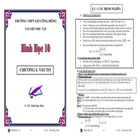 Chuyên đề 1 vector
