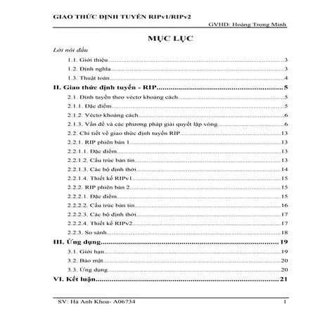 Chuyên đề tốt nghiệp giao thức định tuyến ripv1  ripv2