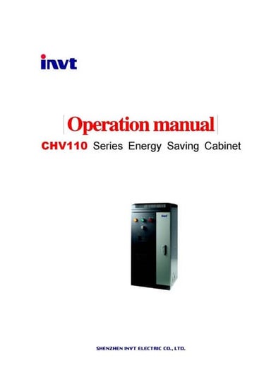 Chv110 manual 