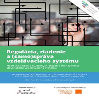 Regulácia, riadenie a (samo)správa ...