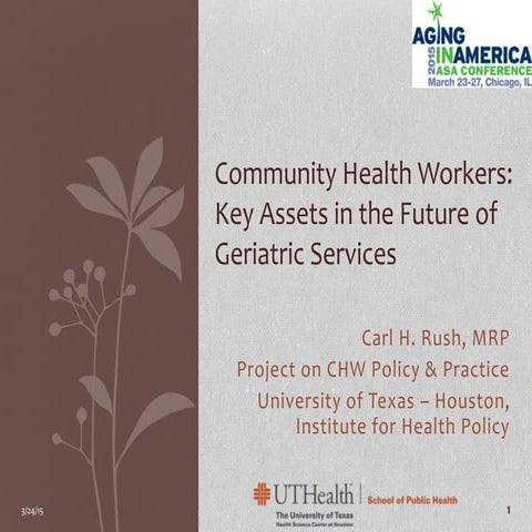 CHWs & care transitions c rush - asa 3-24-15