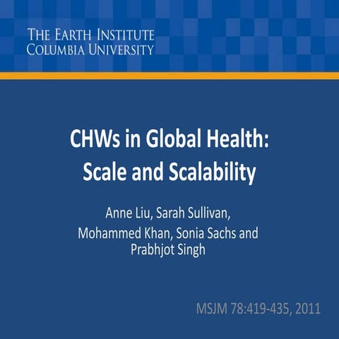 Overcoming Scalability Challenges in CHW Programs_Sarah Sullivan_10.14.11