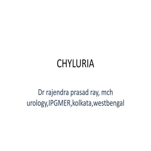 Chyluria
