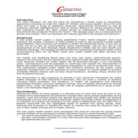 National youth policy