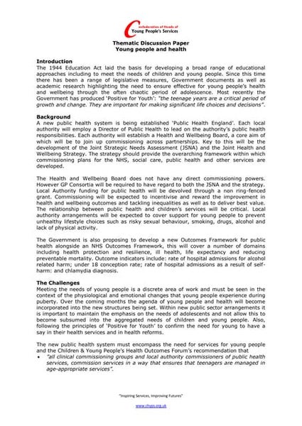 National youth policy