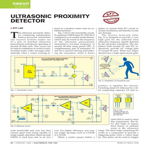 AUTOMATIC DOORBELL WITH OBJECT DETECTION USING ULTRA SONIC TRANSMITTER AND RE...