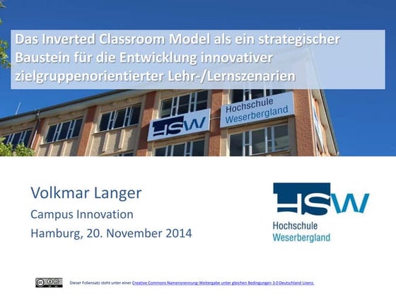 Das Inverted Classroom Model als ein strategisches Element für die Entwicklun...