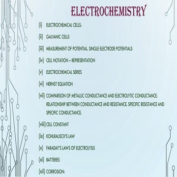Chemistry zimsec chapter 6 electrochemistry | PDF