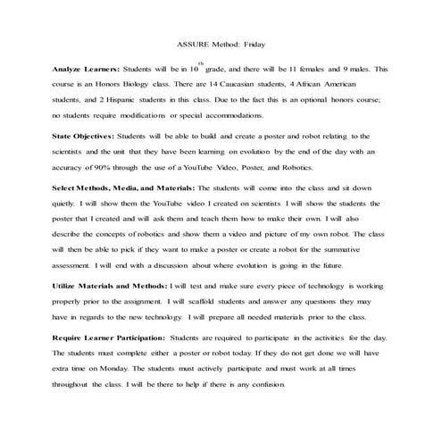 Ci 350 assure method friday dakota weant