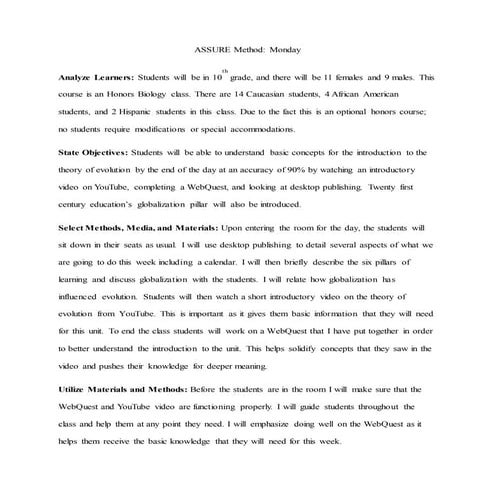 Ci 350 assure method monday dakota weant